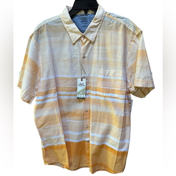 NWT Izod Saltwater Dockside 100% Cotton Relaxed Classics Button Down‎ Shirt - Picture 1 of 6
